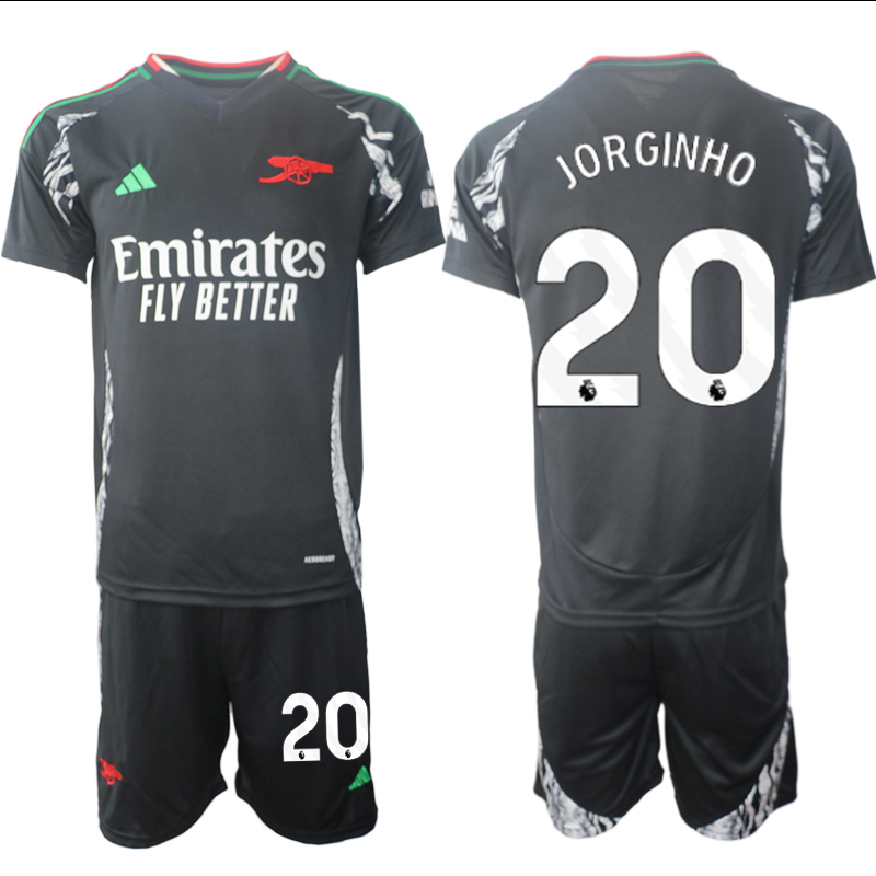 Men 2024-2025 Club Arsenal away Black 20 Soccer Jersey